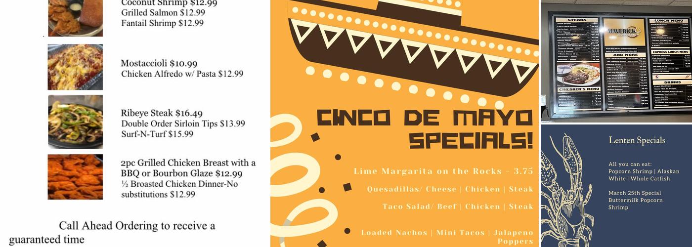 Maverick Steaks & Spirits Menu