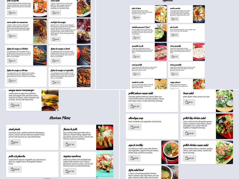 Los Amigos Bar & Grill Menu