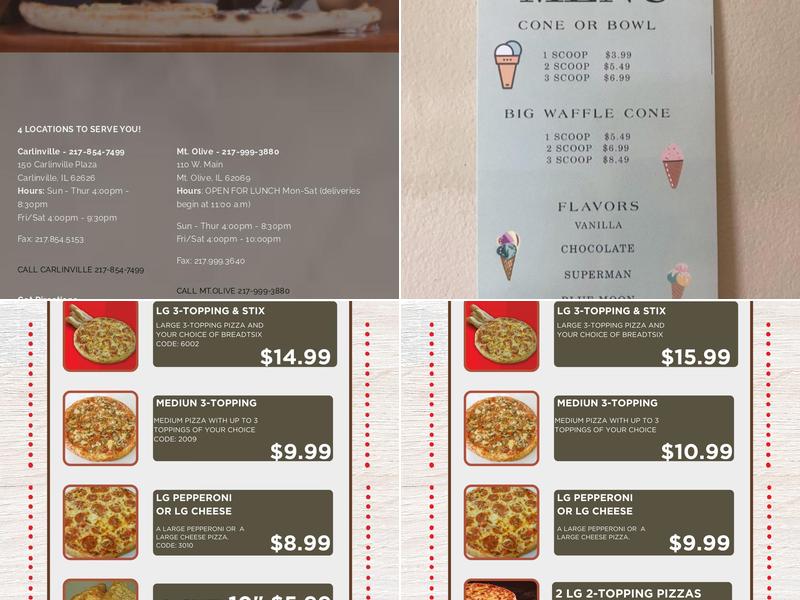 Little Italy's Pizza Menu