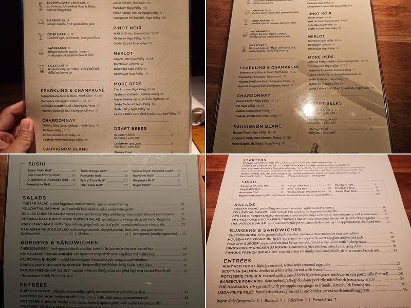Houston's Menu