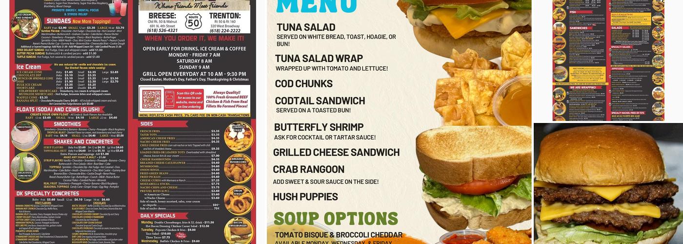 Dairy King Menu