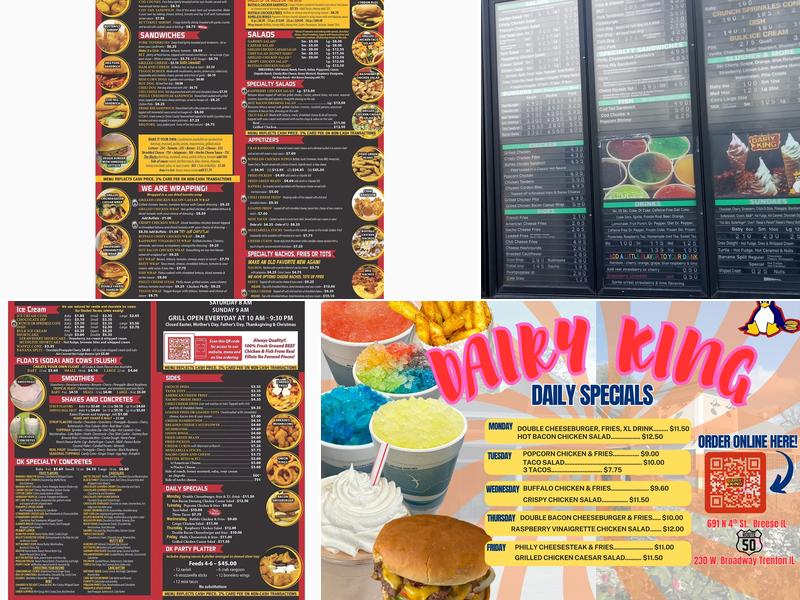 Dairy King Menu