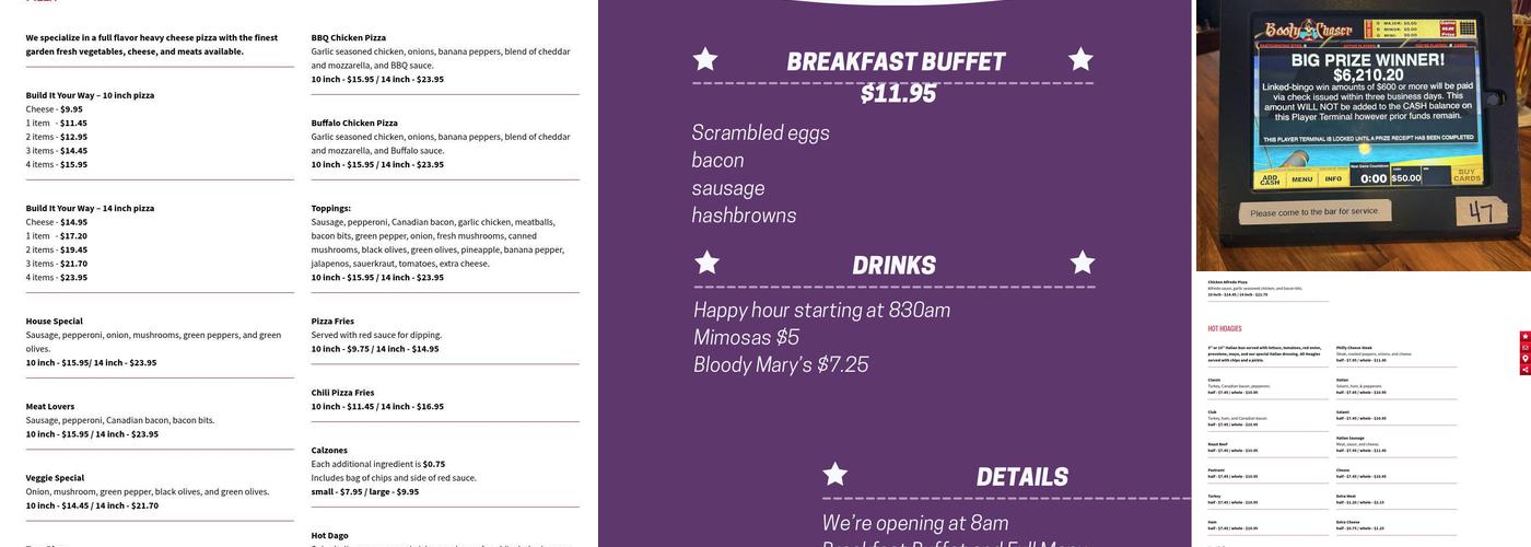 Wiseguys Pizza & Pub Menu