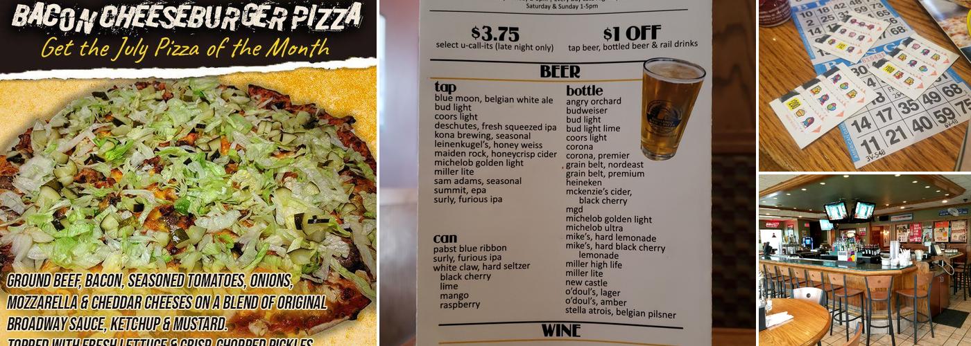 Broadway Bar & Pizza Menu