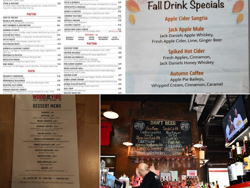 Wood & Fire Neapolitan Style Pizza Menu