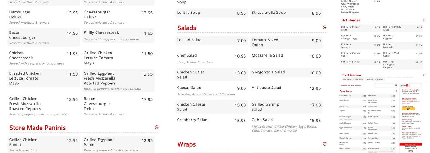 Hawthorne Pizzeria Menu