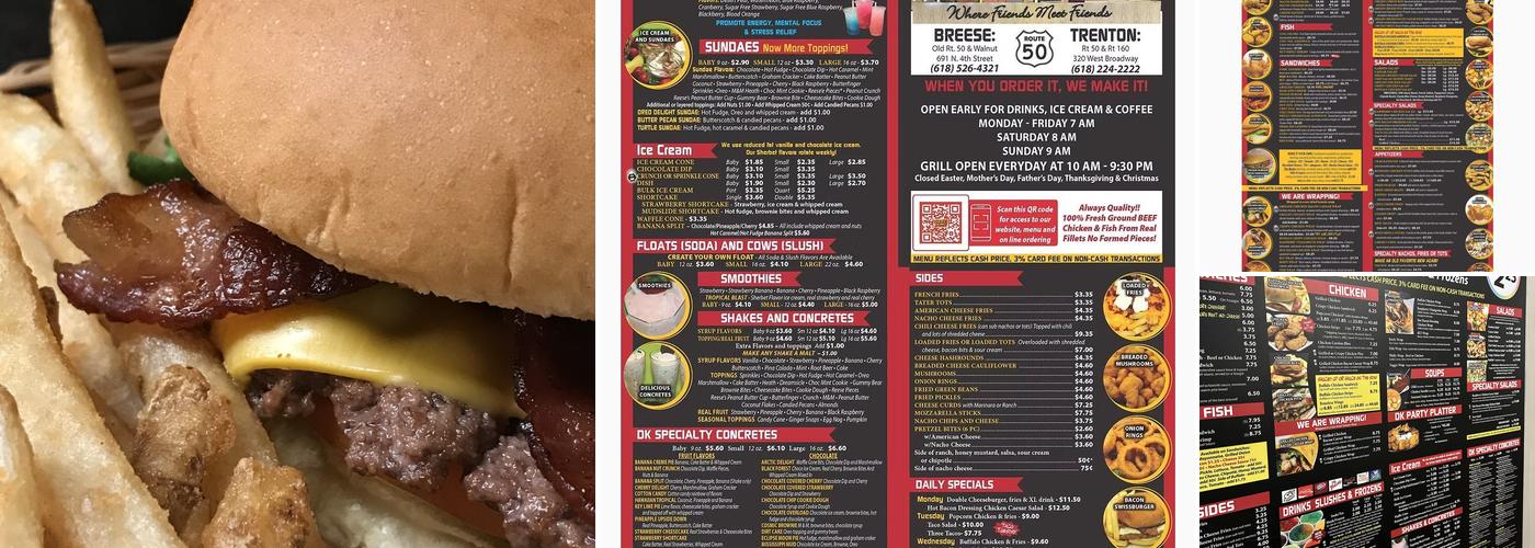 Dairy King Menu