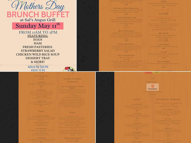 Sal's Angus Grill Menu