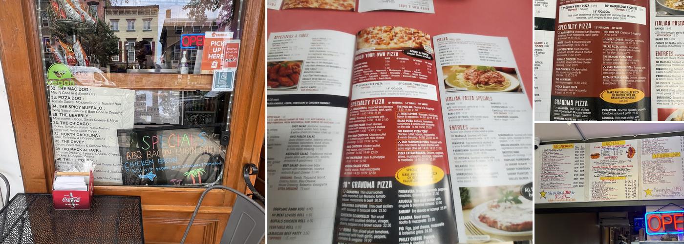 Main Street Pizza of Tarrytown Menu