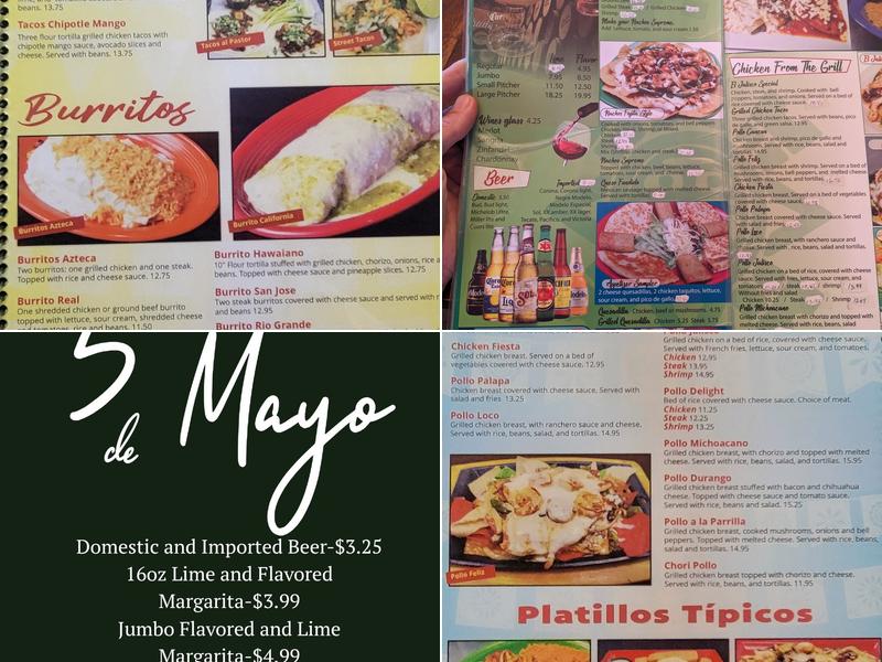 El Arado Menu