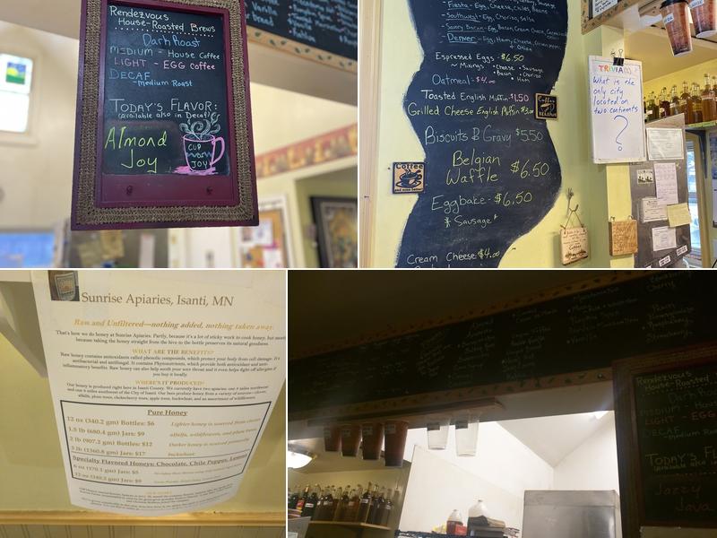 Rendezvous Coffee Menu