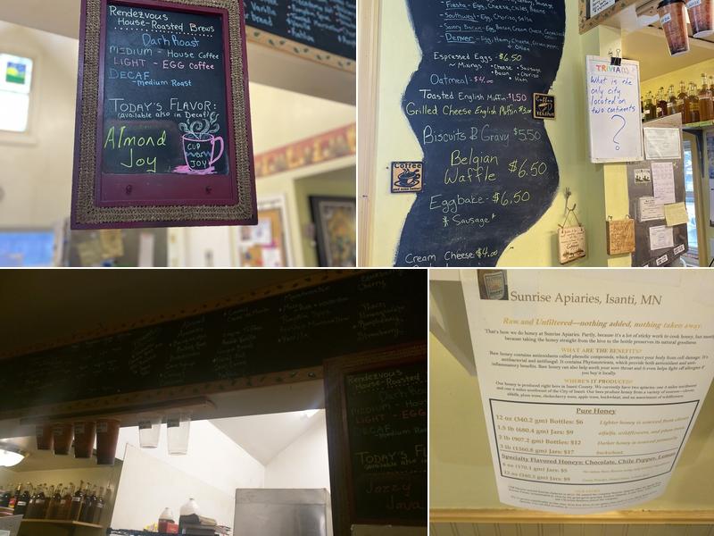 Rendezvous Coffee Menu
