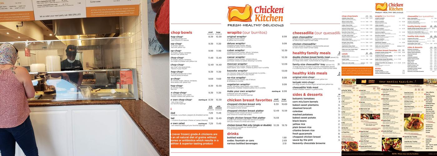 Chicken Kitchen Menu