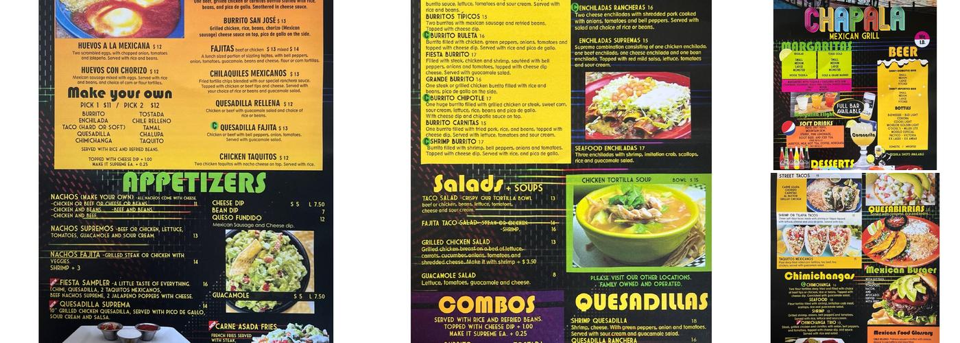 Chapala Mexican Grill Menu