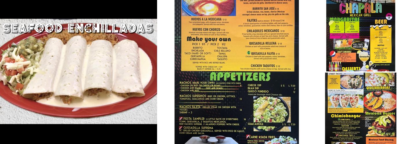 Chapala Mexican Grill Menu