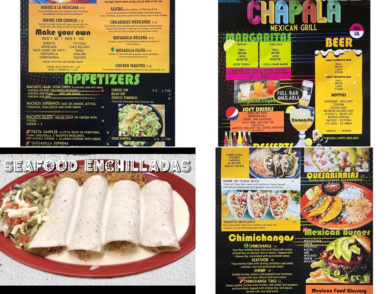 Chapala Mexican Grill Menu