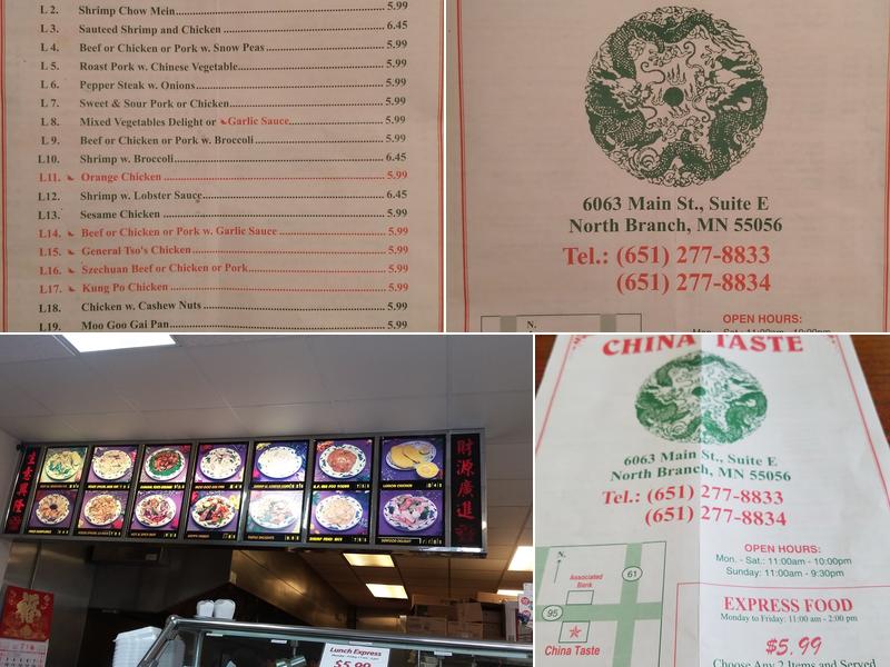 China Taste Menu