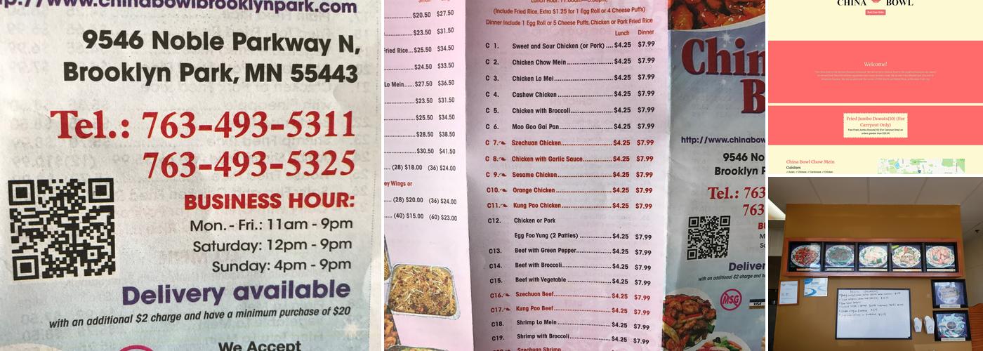 China Bowl Chow Mein Menu