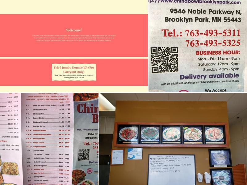 China Bowl Chow Mein Menu