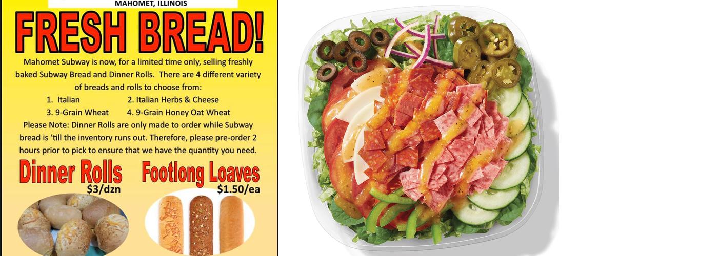 Subway Menu