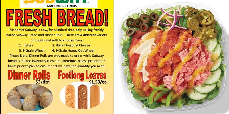 Subway Menu