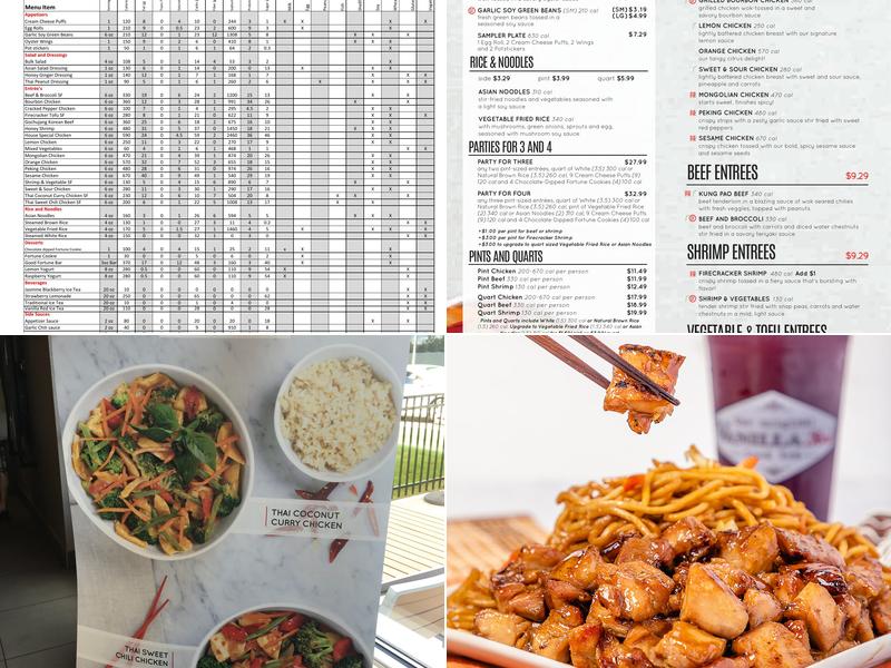 Leeann Chin Menu