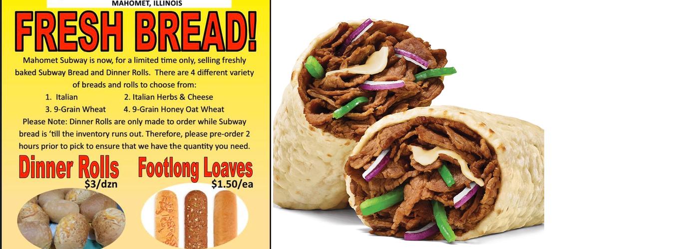 Subway Menu