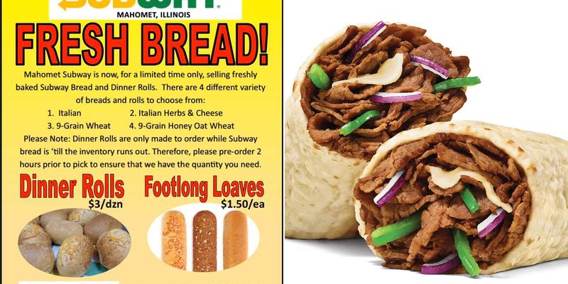 Subway Menu