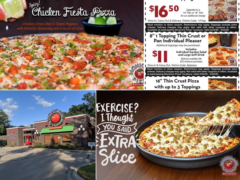 Monical's Pizza 114 S Lombard St, Mahomet