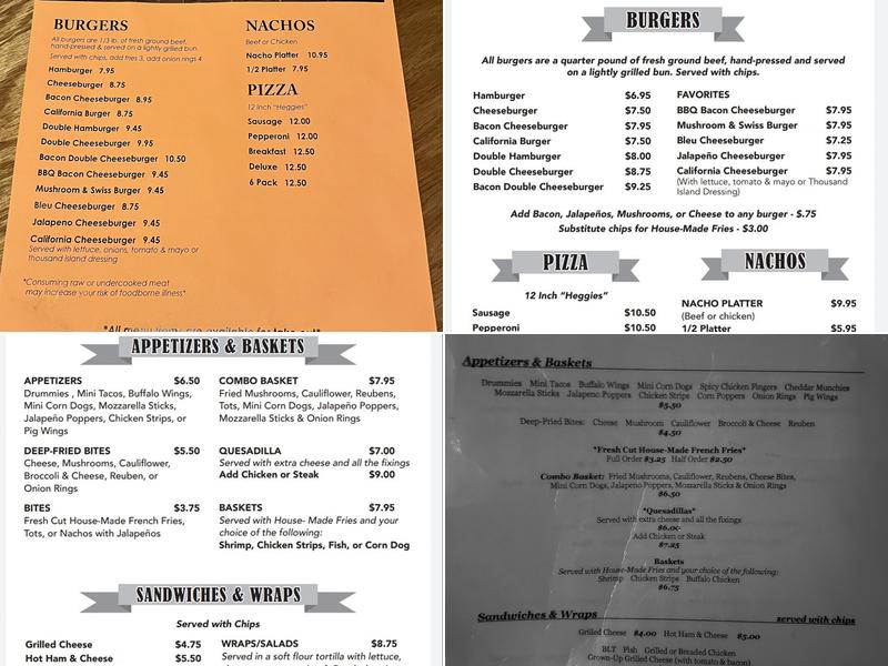 Olde Brick Inn Menu