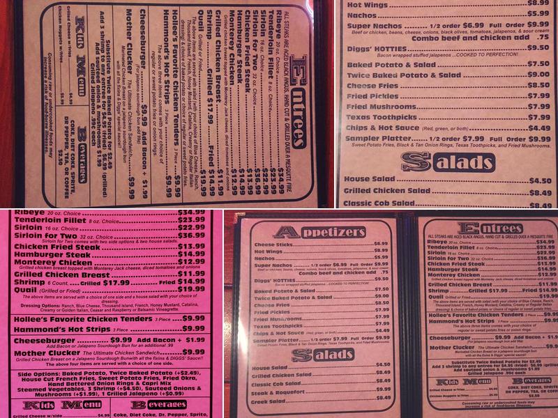 Diggs Menu