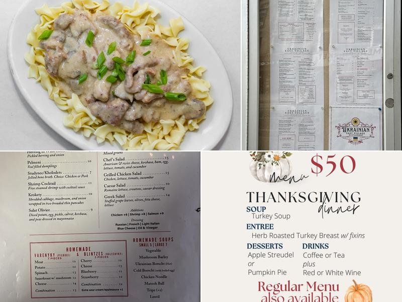 Ukrainian East Village Restaurant Menu