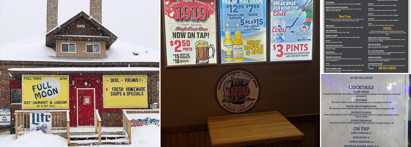 Full Moon Bar & Restaurant Menu