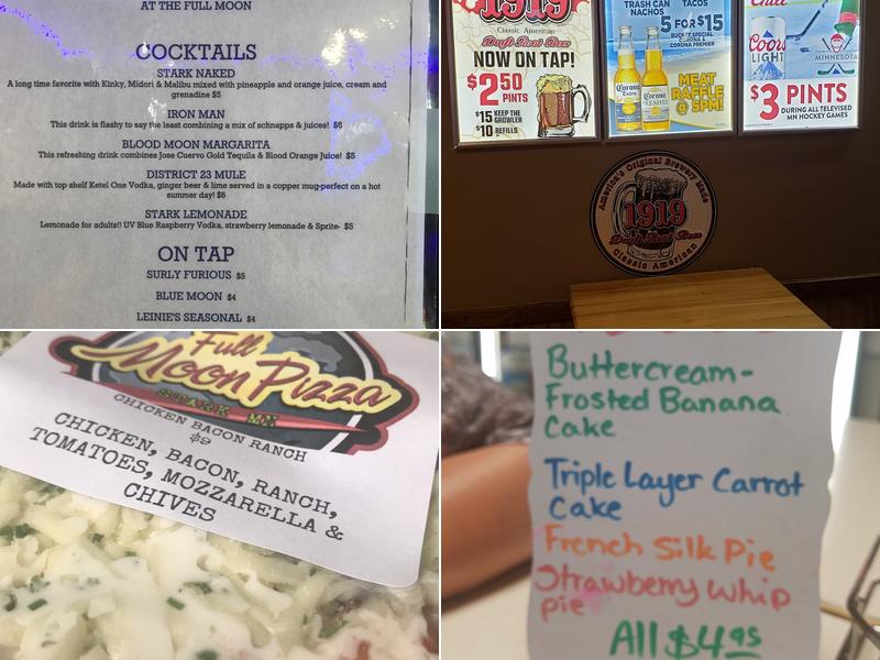 Full Moon Bar & Restaurant Menu