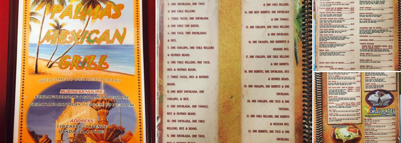 Las Palmas Mexican Grill Menu