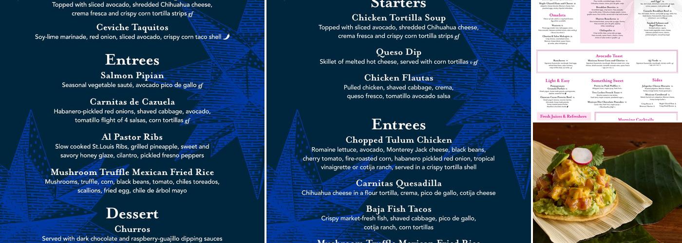 Rosa Mexicano Menu