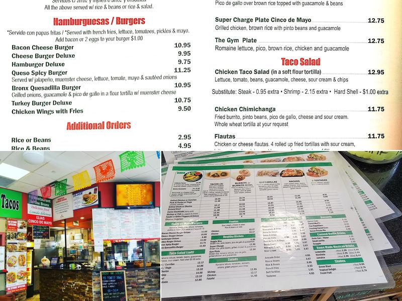 Cinco De Mayo Menu
