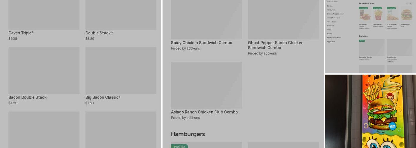 Wendy's Menu