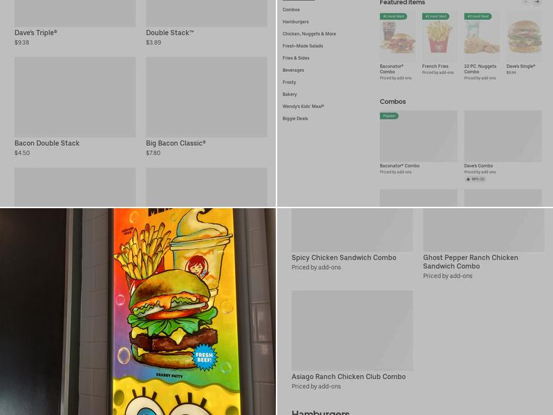 Wendy's Menu