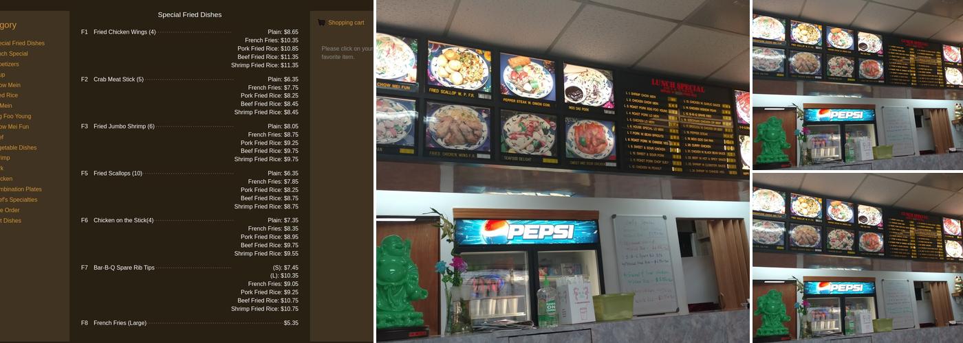 China Chef Menu