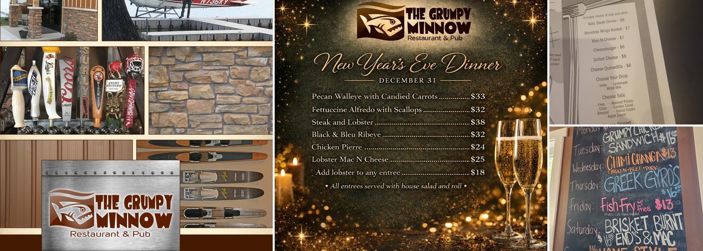 The Grumpy Minnow Restaurant & Pub Menu