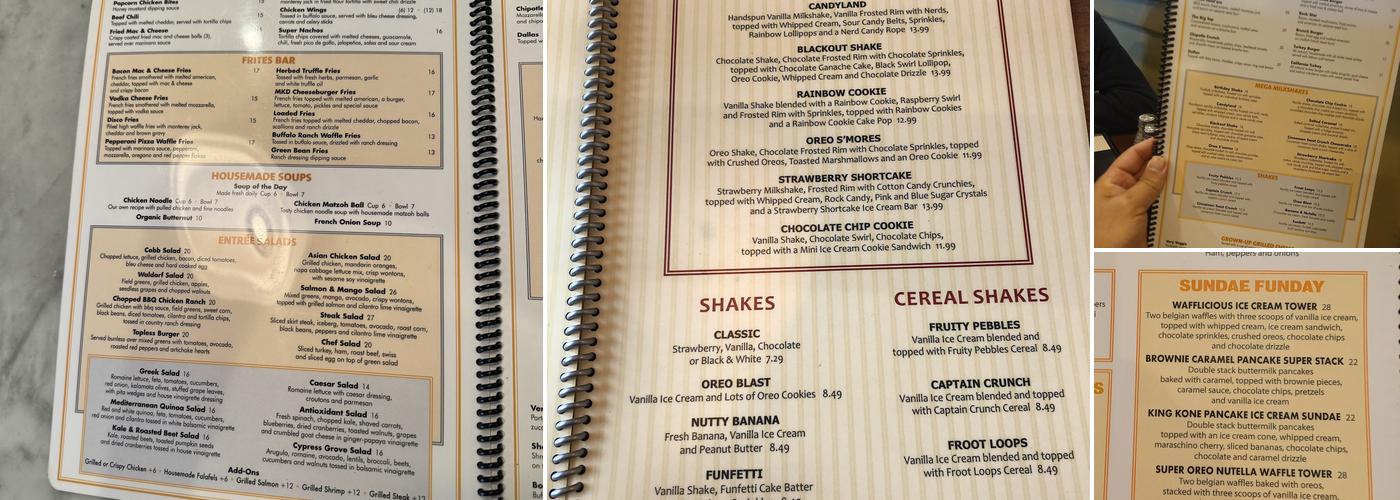 Mt. Kisco Diner Menu