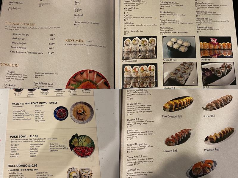 Ushio Sushi Menu