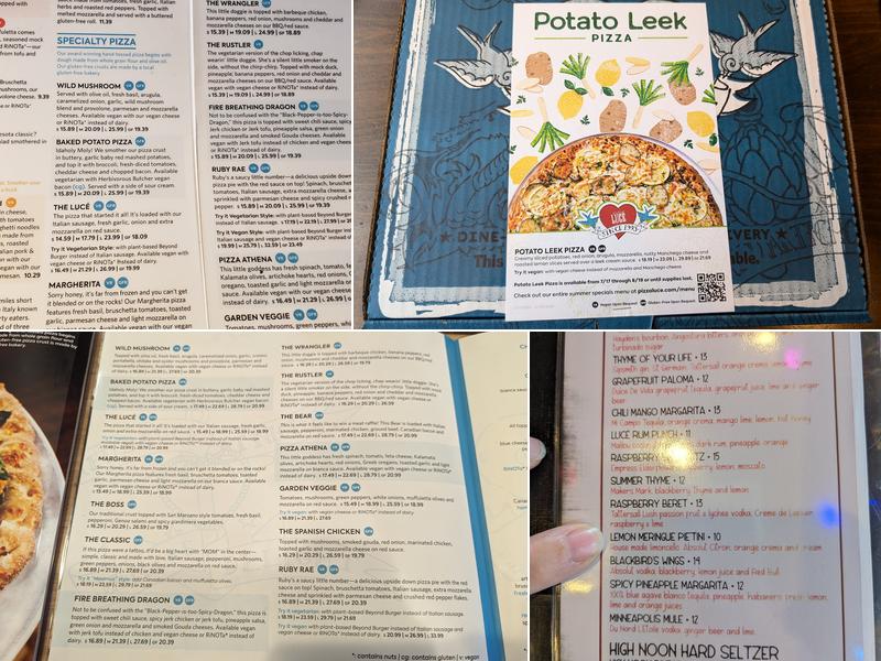 Pizza Lucé Roseville Menu