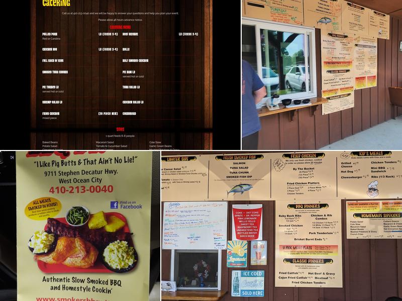 Smoker's BBQ Pit Menu