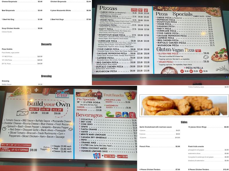 Pizza De Miami 2 Menu