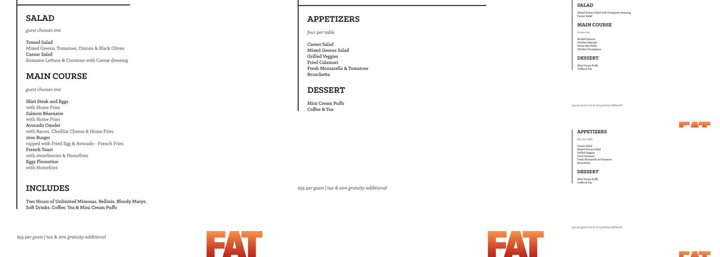 Fat Sal's Bar & Grill Menu