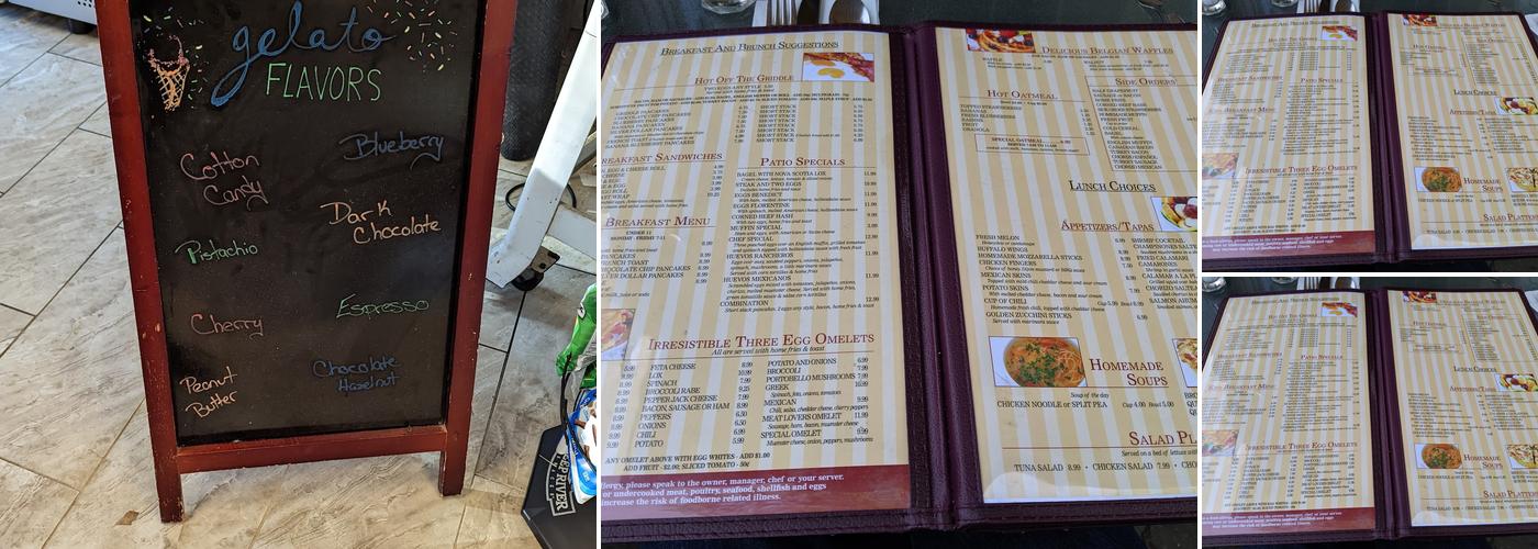 The Patio Menu