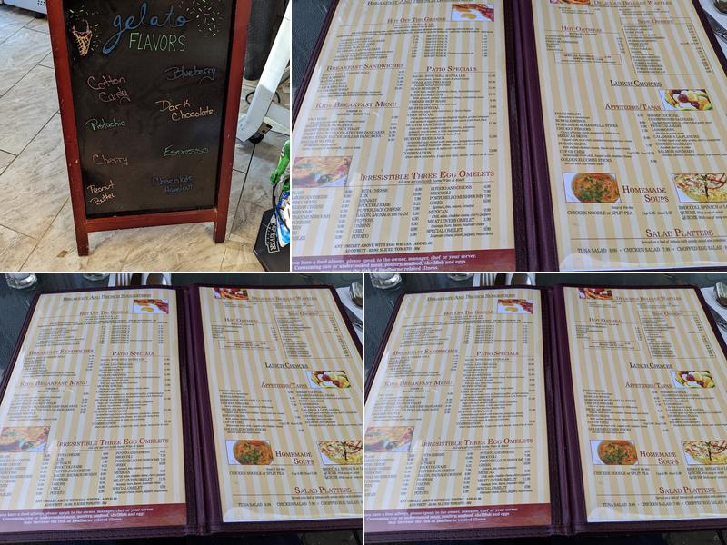 The Patio Menu