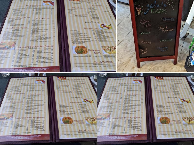 The Patio Menu